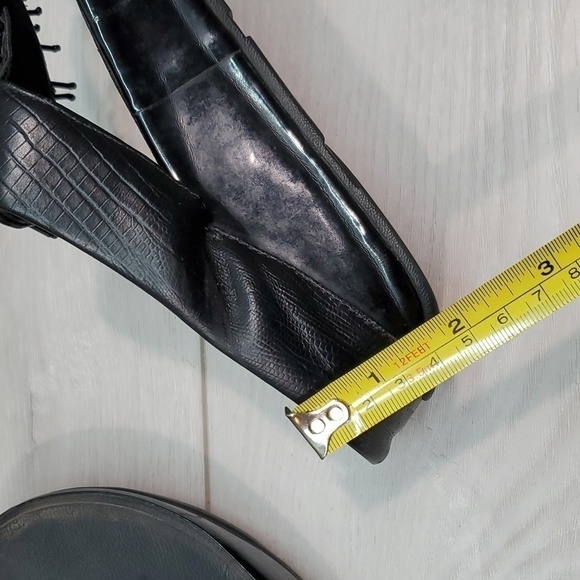 Fitflop Womens Chacha Leather Thong Wedge Sandals shoes sz 7 - Picture 11 of 11